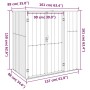 Cobertizo herramientas jardín acero galvanizado 161x89x161 cm de vidaXL, Cobertizos - Ref: Foro24-316210, Precio: 145,62 €, D...
