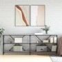 Mesa consola hierro y madera ingeniería gris Sonoma 200x30x75cm de vidaXL, Mesas auxiliares - Ref: Foro24-832861, Precio: 91,...