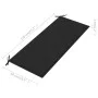 Banco Batavia madera maciza de teca con cojín negro 120 cm de vidaXL, Bancos de jardín - Ref: Foro24-3062161, Precio: 219,49 ...