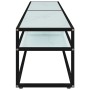 Mueble de TV vidrio templado color mármol blanco 180x40x40,5 cm de vidaXL, Muebles TV - Ref: Foro24-331724, Precio: 106,35 €,...