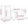 Muebles para TV 2 piezas madera maciza de pino de vidaXL, Muebles TV - Ref: Foro24-3100109, Precio: 107,21 €, Descuento: %