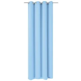 Cortina opaca con ojales de metal 270x245 cm turquesa de vidaXL, Cortinas y visillos - Ref: Foro24-132209, Precio: 46,89 €, D...