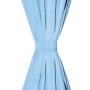 Cortina opaca con ojales de metal 270x245 cm turquesa de vidaXL, Cortinas y visillos - Ref: Foro24-132209, Precio: 47,78 €, D...
