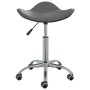Taburete de salón de belleza de cuero sintético gris de vidaXL, Sillas de peluquería - Ref: Foro24-323688, Precio: 57,03 €, D...
