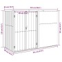 Cobertizo herramientas jardín acero galvanizado 225x89x161 de vidaXL, Cobertizos - Ref: Foro24-316214, Precio: 224,14 €, Desc...