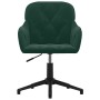 Sillas de comedor giratorias 2 unidades terciopelo verde oscuro en Sillas de comedor | Comprar online en Foru.es