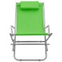 Sillas mecedoras 2 unidades acero verde en Tumbonas | Comprar online en Foru.es