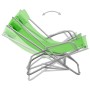 Sillas mecedoras 2 unidades acero verde en Tumbonas | Comprar online en Foru.es