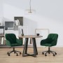 Sillas de comedor giratorias 2 unidades terciopelo verde oscuro en Sillas de comedor | Comprar online en Foru.es
