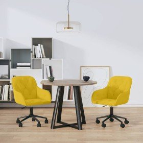 Sillas de comedor giratorias 2 uds terciopelo amarillo en Sillas de comedor | Comprar online en Foru.es