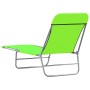 Tumbonas plegables 2 unidades acero y tela verde en Tumbonas | Comprar online en Foru.es