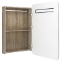 Armario de baño con espejo y LED blanco y roble 60x11x80 cm de vidaXL, Tocadores de baño - Ref: Foro24-326508, Precio: 122,20...