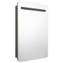 Armario de baño con espejo gris antracita 60x11x80 cm de vidaXL, Tocadores de baño - Ref: Foro24-326510, Precio: 134,55 €, De...
