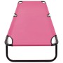 Tumbona plegable de acero rosa en Tumbonas | Comprar online en Foru.es