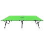 Tumbona plegable para 2 personas acero verde en Tumbonas | Comprar online en Foru.es