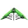 Tumbona plegable para 2 personas acero verde en Tumbonas | Comprar online en Foru.es
