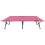 Tumbona doble plegable acero rosa en Tumbonas | Comprar online en Foru.es