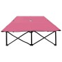 Tumbona doble plegable acero rosa en Tumbonas | Comprar online en Foru.es