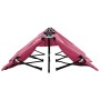 Tumbona doble plegable acero rosa en Tumbonas | Comprar online en Foru.es