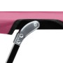 Tumbona doble plegable acero rosa en Tumbonas | Comprar online en Foru.es