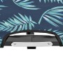 Tumbona plegable para 2 personas acero con estampado de hojas en Tumbonas | Comprar online en Foru.es