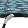 Tumbona plegable para 2 personas acero con estampado de hojas en Tumbonas | Comprar online en Foru.es