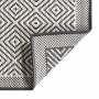 Alfombra de exterior gris y blanca reversible 80x150 cm de vidaXL, Protectores para exterior - Ref: Foro24-364797, Precio: 31...