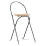Mesa y taburetes altos 3 pzas hierro y madera gris y marrón de vidaXL, muebles para cocinas y comedores - Ref: Foro24-355214,...