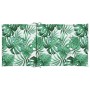 Cojines de silla de respaldo bajo 4 uds tela estampado de hojas de vidaXL, Cojines para sillas y sofás - Ref: Foro24-361311, ...