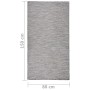 Alfombra de exterior de tejido plano marrón y azul 80x150 cm de vidaXL, Alfombras - Ref: Foro24-340813, Precio: 25,13 €, Desc...