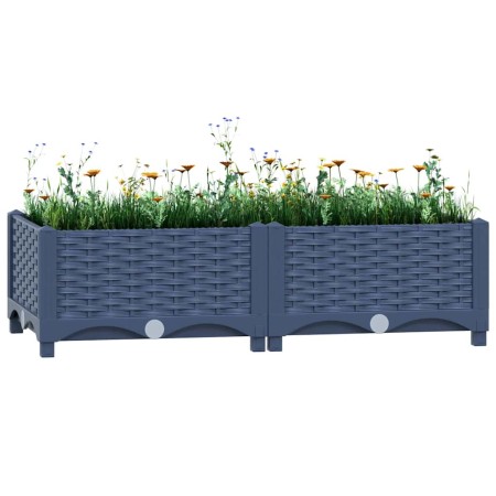 Arriate polipropileno 80x40x23 cm en Macetas y jardineras | Comprar online en Foru.es