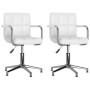 Sillas de comedor giratorias 2 unidades cuero sintético blanco de vidaXL, Sillas de comedor - Ref: Foro24-334759, Precio: 153...