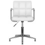 Sillas de comedor giratorias 2 unidades cuero sintético blanco de vidaXL, Sillas de comedor - Ref: Foro24-334759, Precio: 153...