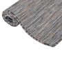 Alfombra de exterior de tejido plano marrón y azul 160x230 cm de vidaXL, Alfombras - Ref: Foro24-340818, Precio: 61,75 €, Des...