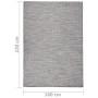 Alfombra de exterior de tejido plano marrón y azul 160x230 cm de vidaXL, Alfombras - Ref: Foro24-340818, Precio: 61,75 €, Des...