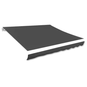 Toldo de lona blanco gris antracita 350x250 cm de vidaXL, Toldos - Ref: Foro24-143709, Precio: 42,45 €, Descuento: %