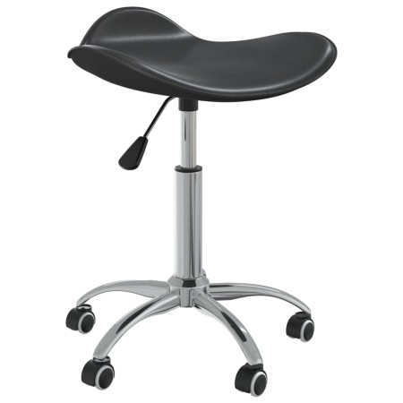 Silla de oficina de cuero sintético negra de vidaXL, Sillas de oficina - Ref: Foro24-3088556, Precio: 54,44 €, Descuento: %