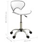 Silla de oficina de cuero sintético blanco de vidaXL, Sillas de oficina - Ref: Foro24-3088625, Precio: 83,62 €, Descuento: %