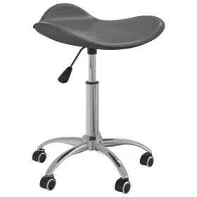 Silla de oficina de cuero sintético gris de vidaXL, Sillas de oficina - Ref: Foro24-3088560, Precio: 55,32 €, Descuento: %