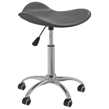 Silla de oficina de cuero sintético gris de vidaXL, Sillas de oficina - Ref: Foro24-3088560, Precio: 57,03 €, Descuento: %