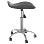 Silla de oficina de cuero sintético gris de vidaXL, Sillas de oficina - Ref: Foro24-3088560, Precio: 57,03 €, Descuento: %