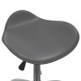 Silla de oficina de cuero sintético gris de vidaXL, Sillas de oficina - Ref: Foro24-3088560, Precio: 57,03 €, Descuento: %