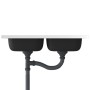 Fregadero de cocina doble seno acero inoxidable 800x500x155 mm de vidaXL, Fregaderos - Ref: Foro24-147234, Precio: 113,23 €, ...