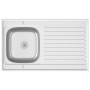 Fregadero de cocina con escurridor acero inox 1000x600x155 mm de vidaXL, Fregaderos - Ref: Foro24-147237, Precio: 176,44 €, D...