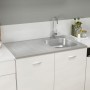 Fregadero de cocina con escurridor acero inox 1000x600x155 mm de vidaXL, Fregaderos - Ref: Foro24-147237, Precio: 176,44 €, D...