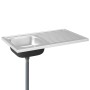 Fregadero de cocina con escurridor acero inox 1000x600x155 mm de vidaXL, Fregaderos - Ref: Foro24-147237, Precio: 176,44 €, D...