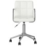 Silla de comedor giratoria cuero sintético blanco de vidaXL, Sillas de comedor - Ref: Foro24-3088185, Precio: 100,64 €, Descu...