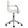 Silla de comedor giratoria cuero sintético blanco de vidaXL, Sillas de comedor - Ref: Foro24-3088185, Precio: 100,64 €, Descu...
