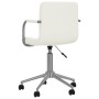 Silla de comedor giratoria cuero sintético blanco de vidaXL, Sillas de comedor - Ref: Foro24-3088185, Precio: 100,64 €, Descu...