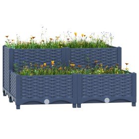 Arriate polipropileno 80x80x38 cm en Macetas y jardineras | Comprar online en Foru.es
